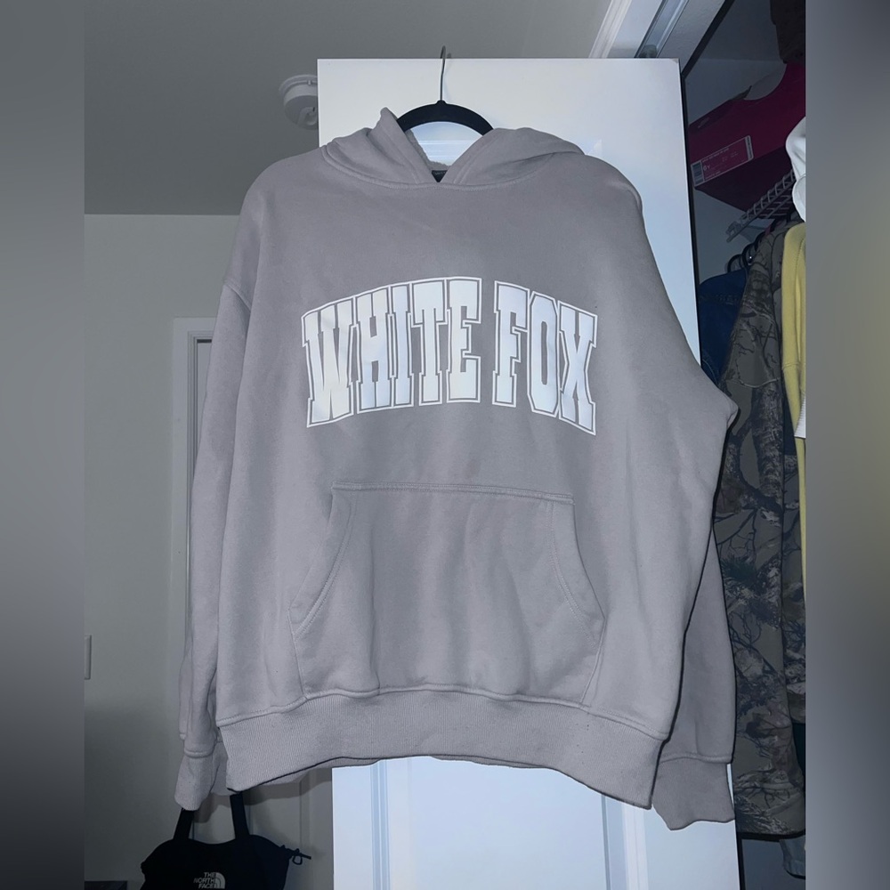 White Fox Tan Hoodie